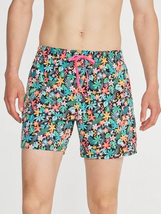 chubbies Other - Chubbies The Bloomerangs Classic Swim Trunk Black Floral Toucan Men's Size Small